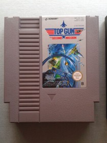 NINTENDO NES TOP GUN SECOND MISSION PAL B CARTUCHO + FUNDA R7525
