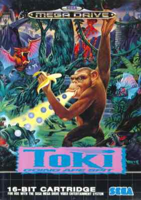 Sega Genesis Classic - Toki Going Ape Spit Video Game Cover Poster 11x15