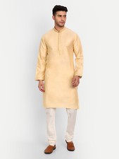 Kalpraag Cappuccino Gold Full Fused Kurta Set For Mens Best Gift Ideas for Him