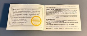Folleto de juego manual de instrucciones originales NES Nintendo R C PRO AM de colecci&oacute;n de los a&ntilde;os 80