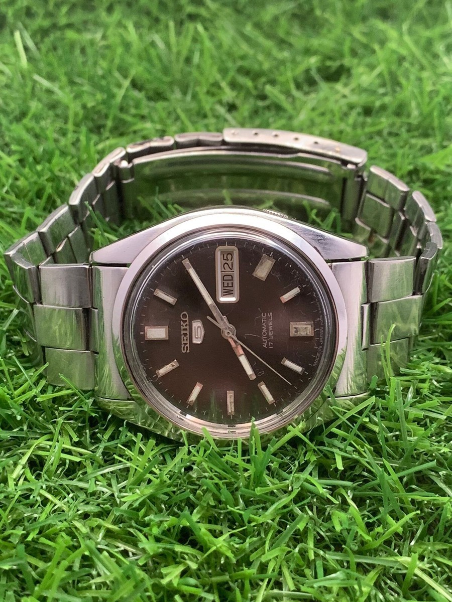 Seiko 5 automatic 7009-821J 17 jewels vintage men's watch japan | eBay
