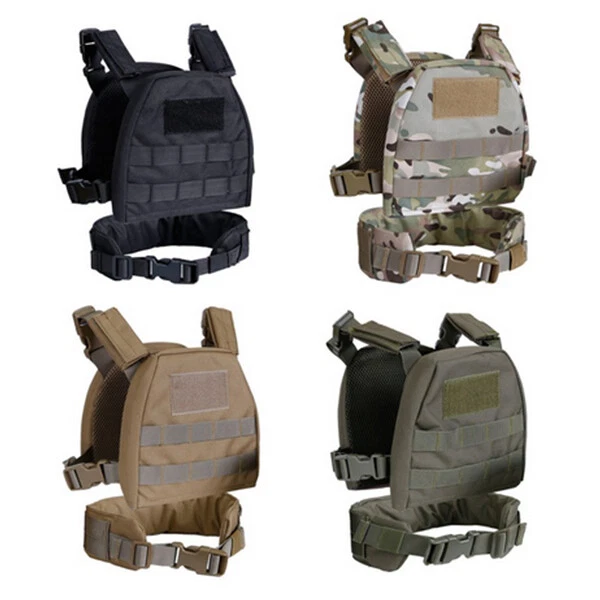 Children Kids Military Molle Plate Carrier Combat Vest with Patrol Belt - Image 2 of 4