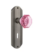 Nostalgic Warehouse DECWAP Deco Plate Waldorf Pink Door Knob