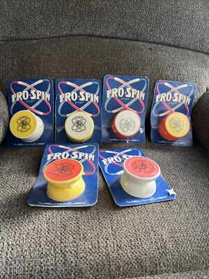 6 Vintage 1980s Pro Spin Yoyo 6 Stinger Color Combos Duncan Sales & Promo Sealed