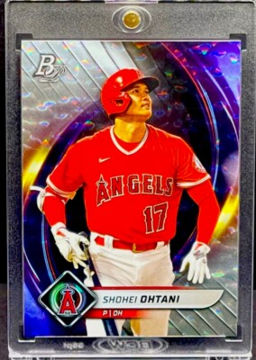 Shohei Ohtani RARE CRACKED ICE REFRACTOR INVESTMENT CARD SSP