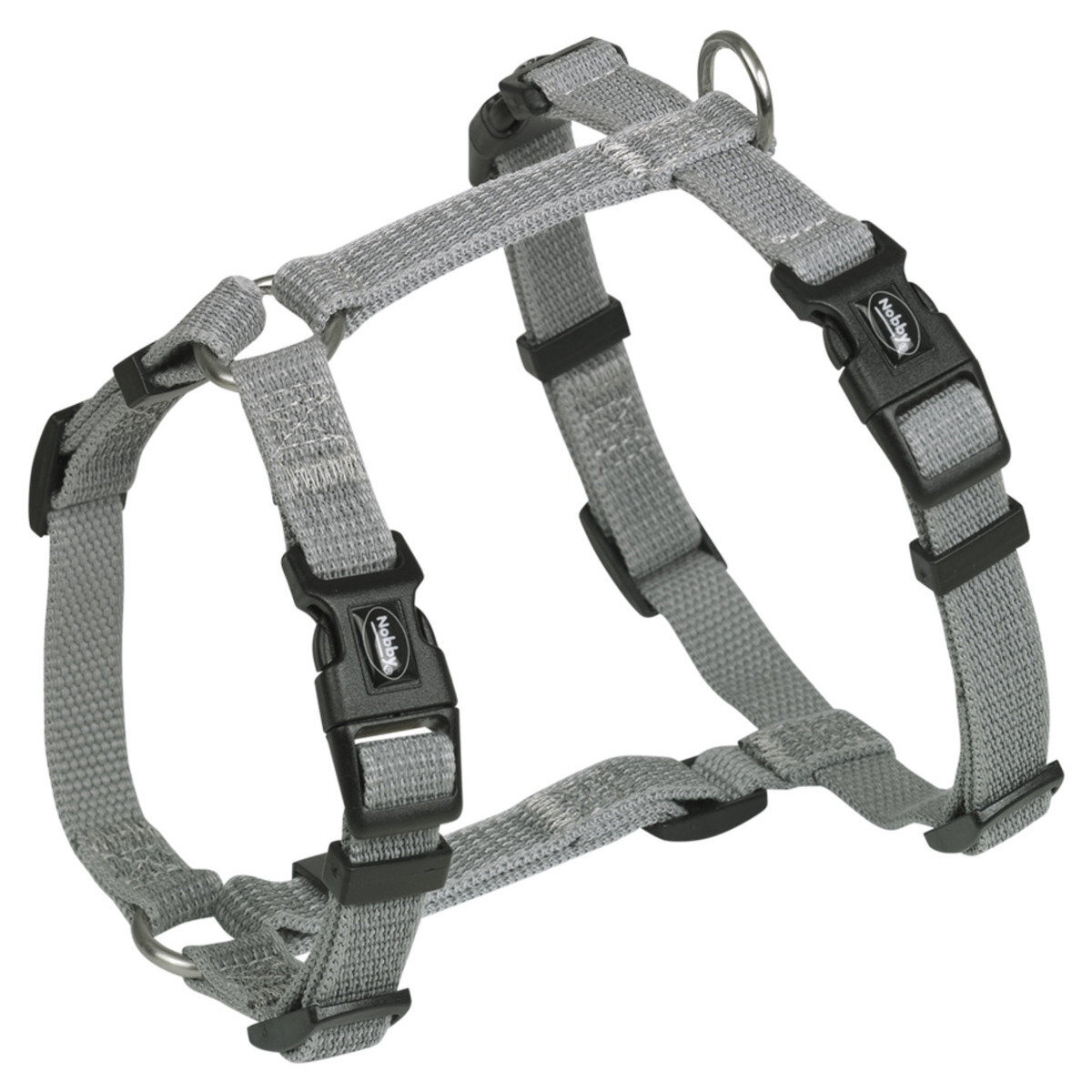 Nobby Collare Full Reflect Grigio, Regolabile Senza Passi, Accessori Per Cani