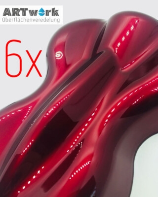 Effektlack Lasur Candylack Forbidden Apple Deep Red 6x 400ml Spraydose Sixpack 