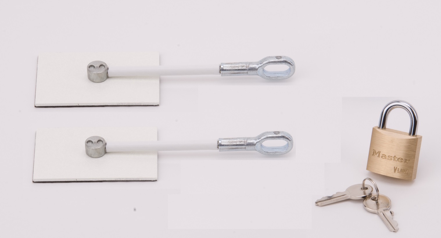 Marinelock White Refridgerator Door Lock with Padlock, refrigerator