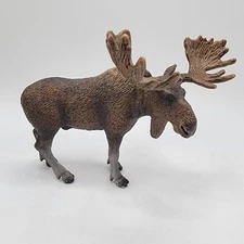 Schleich Moose Wild Life Forest Life Series Moose Bull Figure Figurine