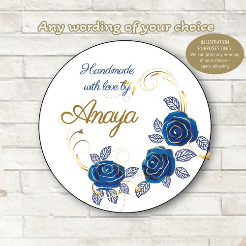 48 x Personalised Walima Wedding Mehndi Mayoon favour gift bag Stickers 1308 - Picture 7 of 7