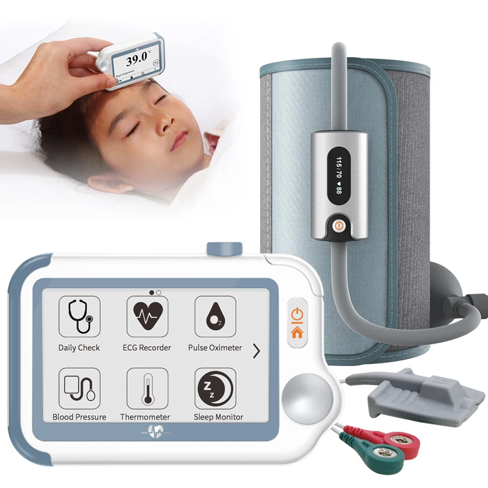 Heart Monitor EKG Blood Oxygen Monitor Blood Pressure Monitor and