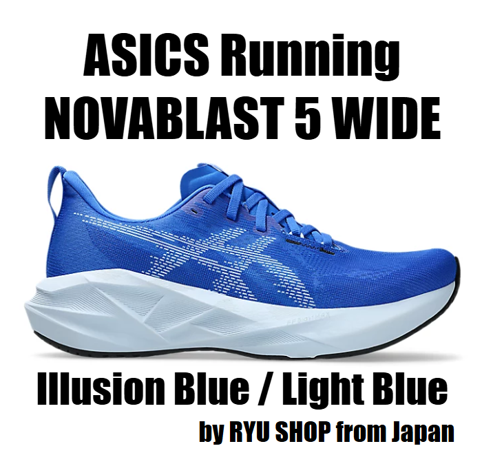 ASICS Running Shoes NOVABLAST 5 WIDE 1011B975.403 Illusion Blue / Light Blue