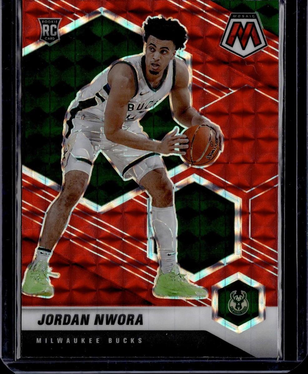2020 21 Panini Mosaic JORDAN NWORA Red Mosaic Rookie Card 219