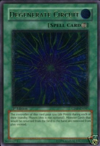 Degenerate Circuit CDIP-EN047 Ultimate Rare 1st Edition Near Mint Yu-Gi-Oh Card