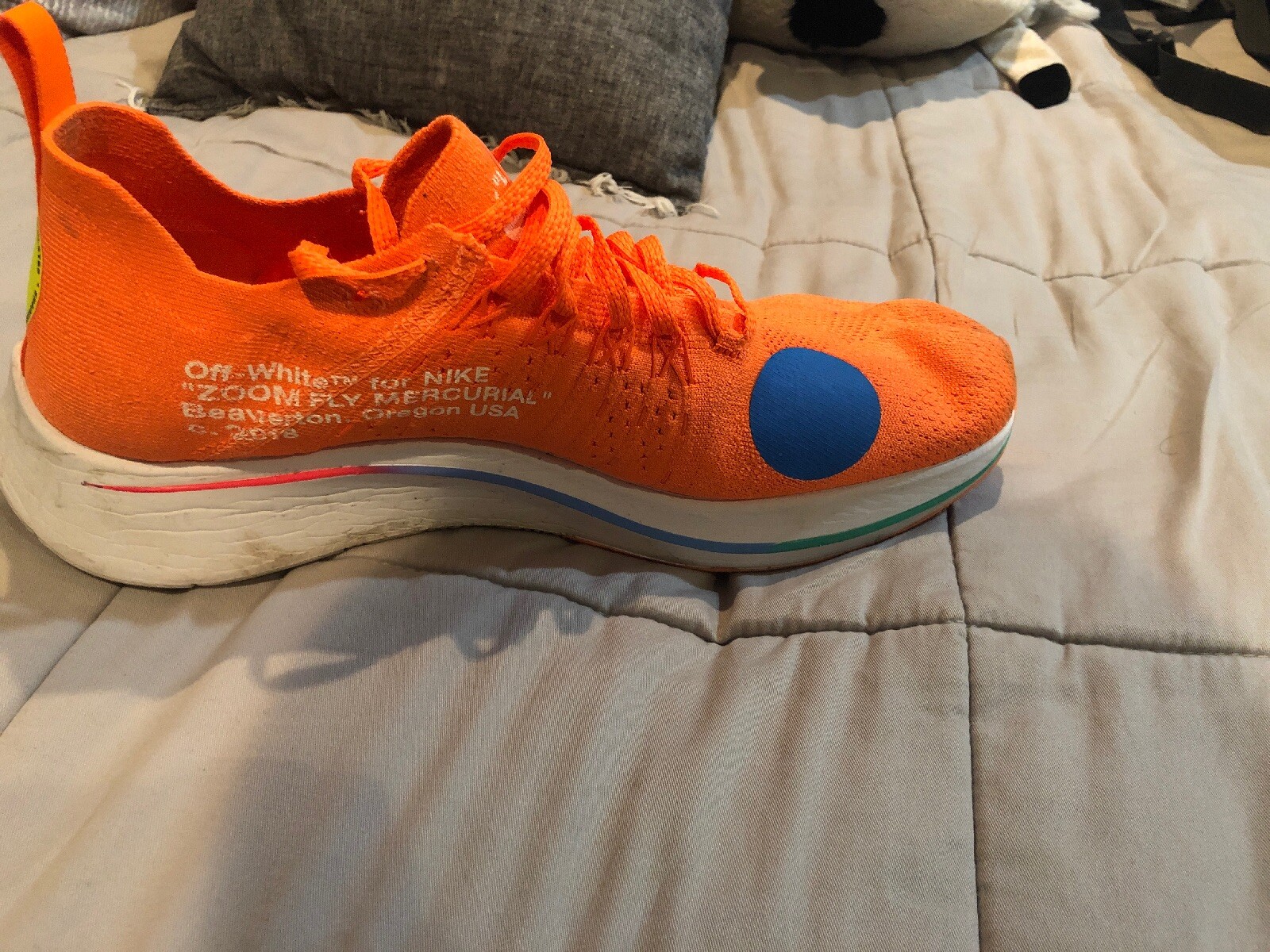 nike zoom fly off white orange