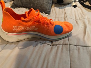nike zoom off white orange