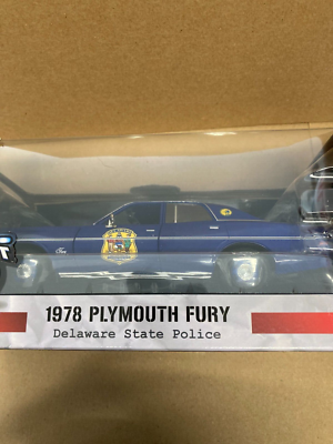 1:24 Greenlight 1978 Plymouth Fury Delaware State Police Blue | eBay