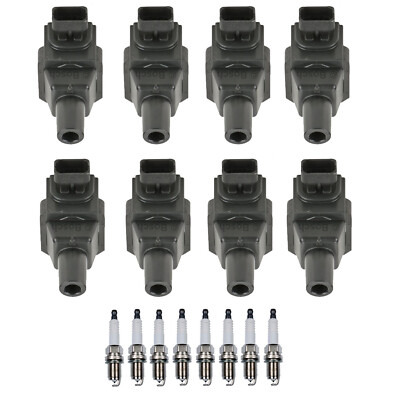 Bosch 8 Ignition Coil Denso 8 Platinum TT Spark Plug Kit For Regal W140 R129 V8