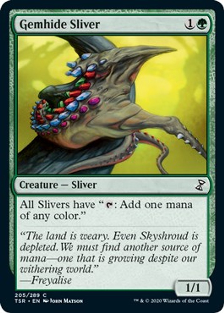 Gemhide Sliver - 205 - NM - Time Spiral: Remastered