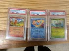 Pokémon 151 Poster Collection Set PSA 9 Bulbasuar Charmander Squirtle Cosmo Holo
