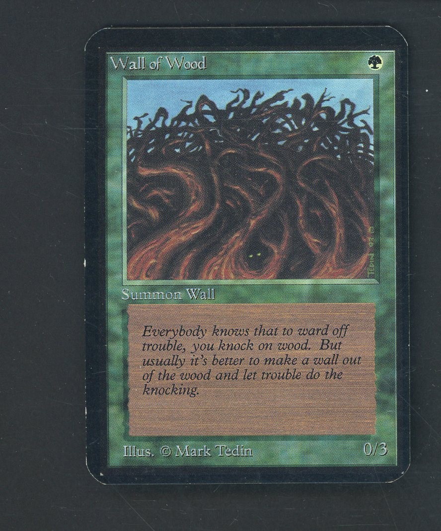1993 MTG Magic The Gathering Alpha Wall of Wood