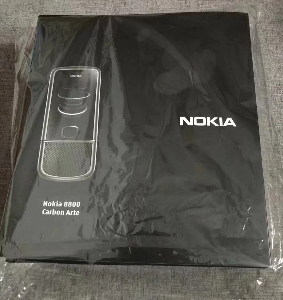 NUEVA CAJA TELEFÓNICA DE REPUESTO NOKIA 8800 ARTE ORO/CARBONO/ZAFIRO CON ACCESORIOS Foto 4 de 4
