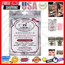 Polishing Cloths for Fine Metals | Jewelry Cleaner and Tarnish Remover | Silv...