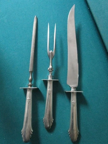 Gorham Sterling  Carving Set 14 / 13 /12 3 Pcs