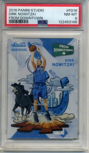 Dirk Nowitzki #FD16 2016 Panini Studio From Downtown card