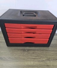 Craftsman 4-drawer Black And Red Plastic Tool Box With Handle