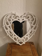 Heart Shaped Mirror And Standing Floor Lamp