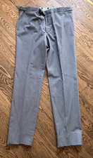 Rota Pantaloni Di Sartoria Grey Wool Cotton Trousers 50 Eu 36 Us