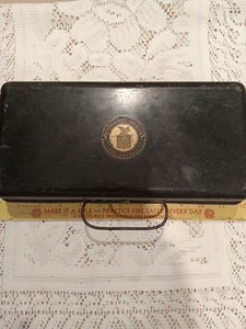 Vintage Collectible Money Box Textile National Bank Philadelphia No Key Opens