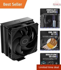 Air Cooler Aluminum Top Copper Heat Pipes PWM Fan Compatible with AMD Intel