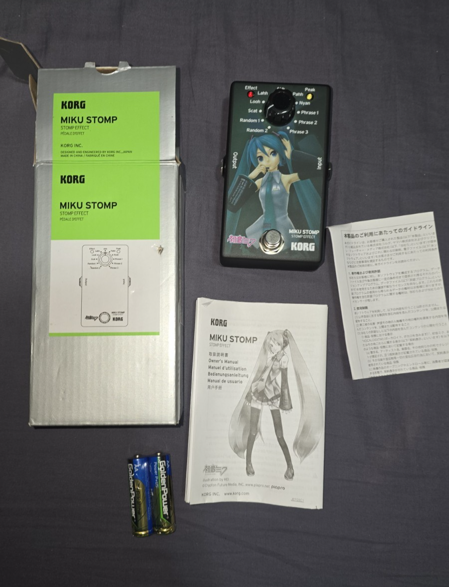 KORG Miku sing in the guitar Compact effector MIKU STOMP from