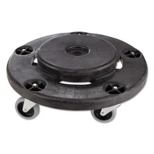 Rubbermaid Commercial Brute Round Twist On/Off Dolly 250lb Capacity 18dia x 6