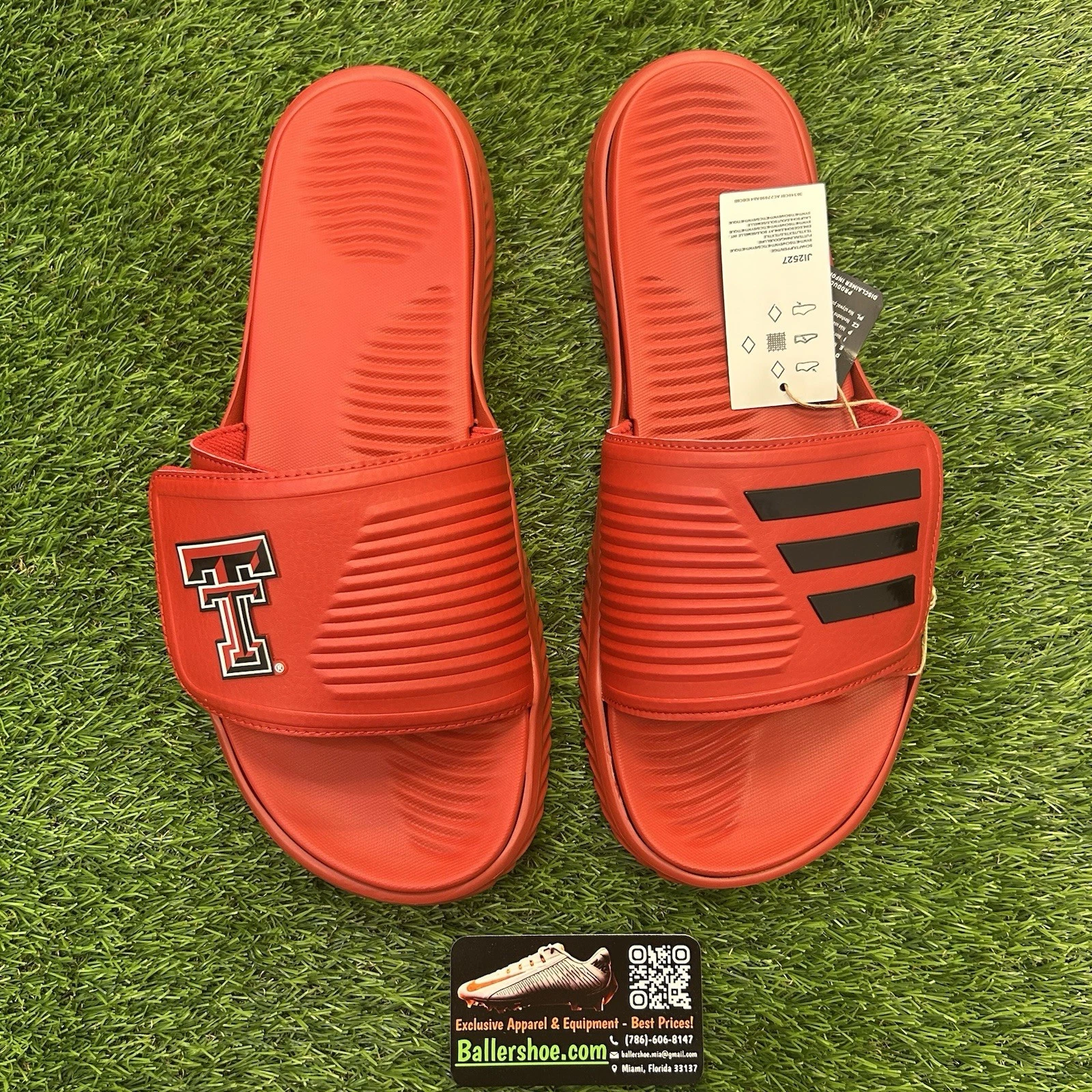 Adidas Alphabounce 2 Texas Tech Red Raiders Slides TUTTE LE TAGLIE JI2527