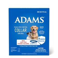 ADAMS Flea  Tick Control Collar for Dogs, 7-Month Protection, Adjustable One
