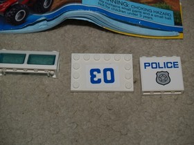 Lego City Police Prisoner Transport 60043 - replacement pieces cty0456 & manual