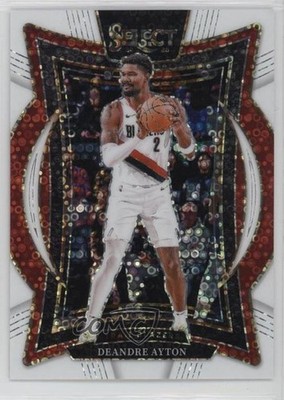 2024-25 Panini Select Concourse White Disco Prizm 22/75 Deandre Ayton #53 12po