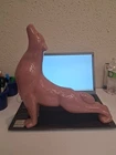Royal Haeger Rose Pink Howling Wolf