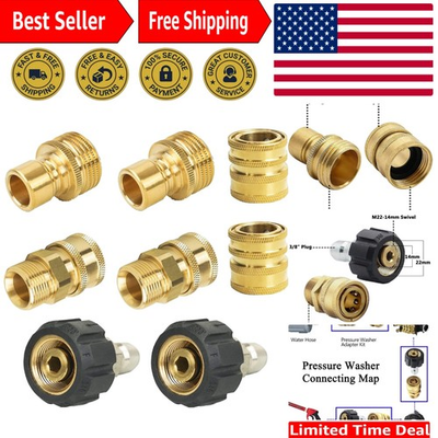 #ad #ad Corrosion Resistant Pressure Washer Quick Disconnect Kit 5000 PSI Durable Set $30.99