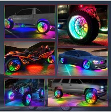 Mictuning 15inch V1 Rgbic Double-row Dream Color Chasing Neon Wheel Rim Light Mictuning 15inch V1 Rgbic Double-row Dream Color Chasing Neon Wheel Rim Light