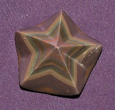 Obsidienne Arc-En-Ciel, Étoile, Poli, Mexique, 31x31x9mm 8,7g