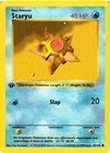 Pokémon TCG 1st Edition Shadowless Staryu 65/102 Base Set LP