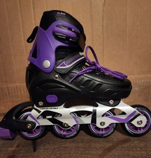 Nattork 4 Sizes Adjustable US 3 4 5 6 Inline Roller Skates Black And Purple New