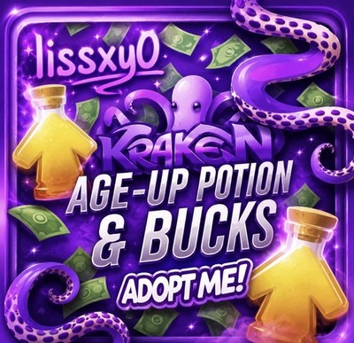 Adopt me]300-600 age-up potion + 200-400Kbucks