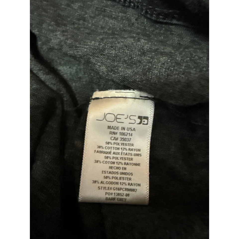 Camiseta Top Joe's Para Hombre Gris Bloque de Color Brezo Manga Corta Cuello en V Talla L Foto 4 de 4