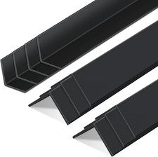 Wall Corner Guard Vinyl 1x36 Inches Black Protective Edge Safety Corner