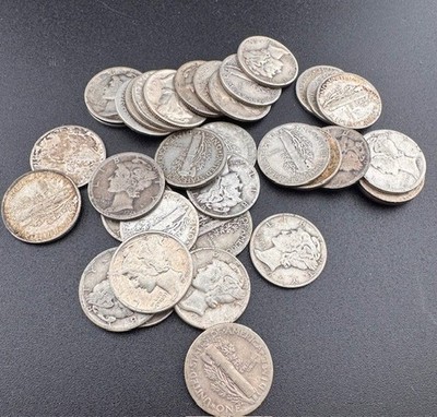 Mercury Dime   90% Silver   Random Date   Vintage Silver   Hidden Gems Possible